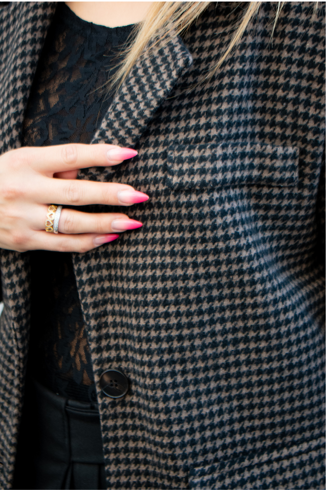 Blazer com padrão clássico