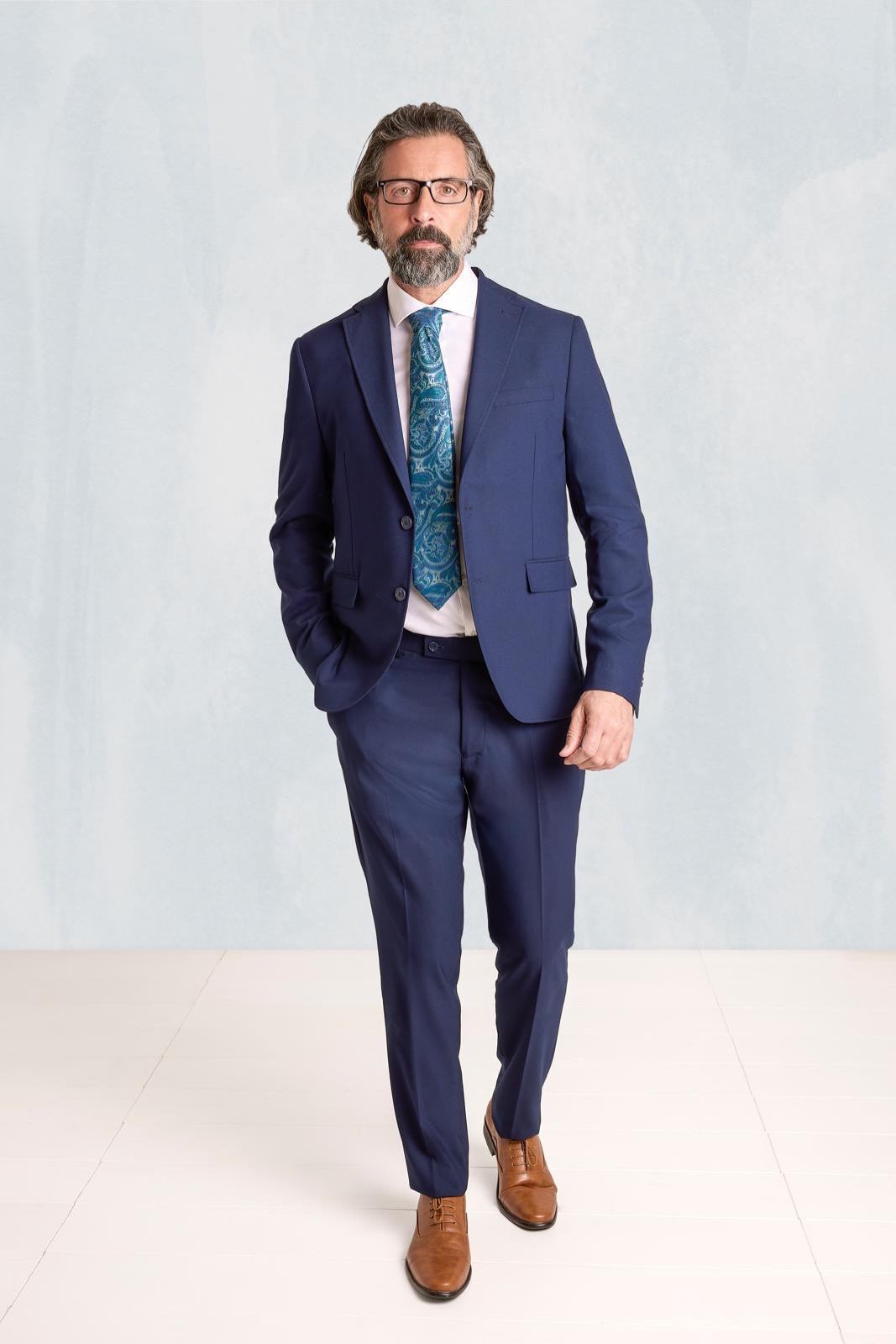 Fato Slim Fit Azul-marinho