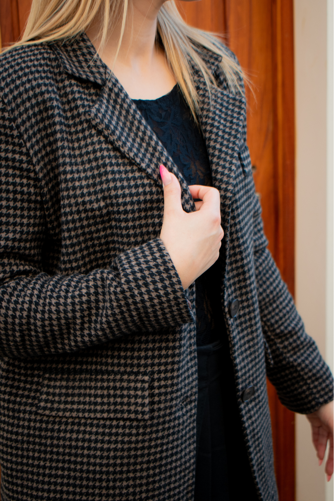 Blazer com padrão clássico