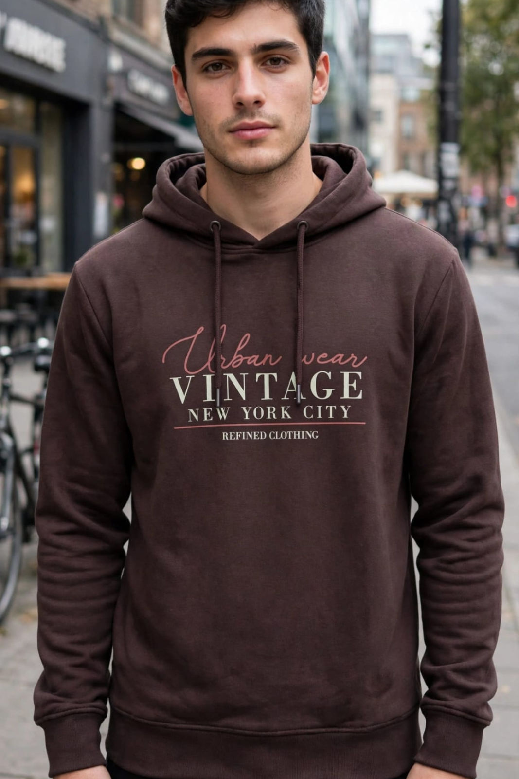 Sweatshirt com Capuz Vintage Urban Wear